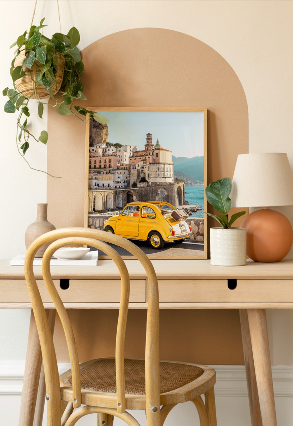 Amalfi Car Poster