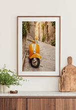 Load image into Gallery viewer, Orange Vespa Poster
